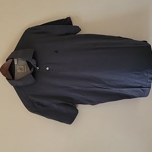 Volcom DARK Grey collared Tshirt sz Medium